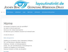 Tablet Screenshot of layoutinstinkt.de
